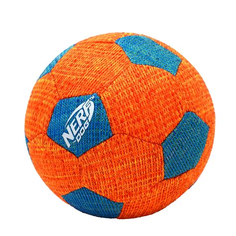 Nerf Dog X-Weave Squeak Soccer Ball for Large Dogs, Durable Lightweight ...