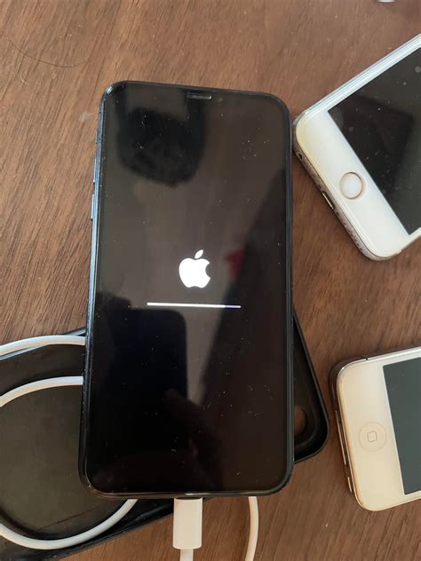 iPhone got stuck with Apple logo and progress bar after failed restore ...