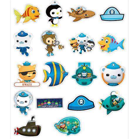 Meet HolidayThe Octonauts Sticker Pack of 50 Stickers - Waterproof ...