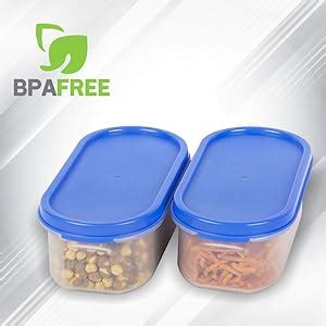 Buy Cutting EDGE Modular Containers Oval with Plain lids, 1200 ML, Set ...