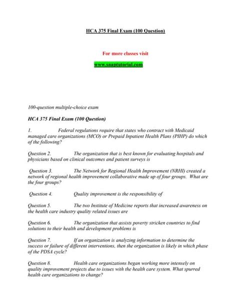 Image result for Module 1 HCA Exam