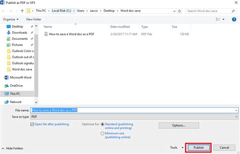 Image result for Word Save as PDF