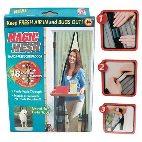 Hands-Free Magic Mesh Screen Door with Magnets - As India | Ubuy
