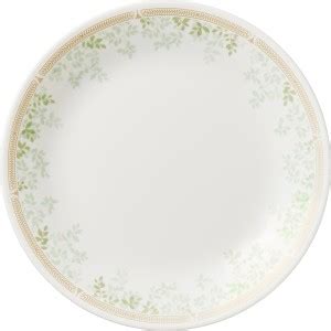 CORELLE Pack of 6 Glass Asia Collection Gold Series mint leaves 22 cm ...