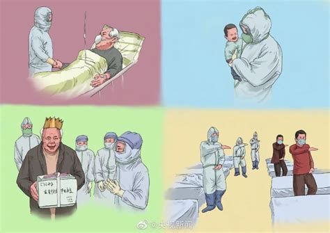 护士手绘漫画，讲述“战疫”的感人故事_疫情
