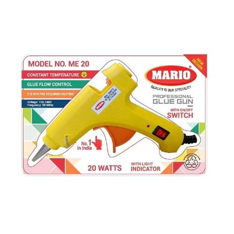 Mario ME-20, 20 Watt Hot Melt Glue Gun for 7mm Gluestick – Indian Hobby ...