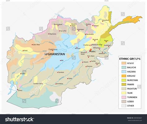 Vector Map Ethnic Groups Afghanistan Stock Vector (Royalty Free) 489985807 | Shutterstock