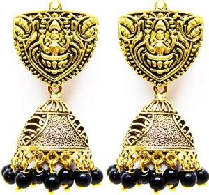 Flipkart.com - Buy Fig N Honey Pure German Silver Laxmi Goddess Jhumki ...