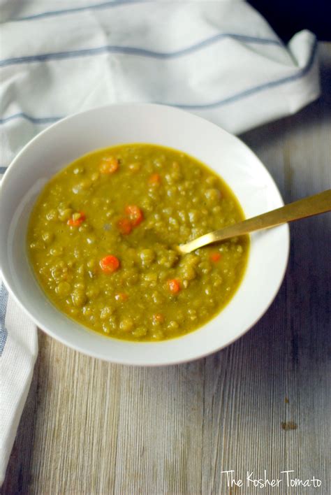 Vegetarian Split Pea Soup - Plantains & Challah