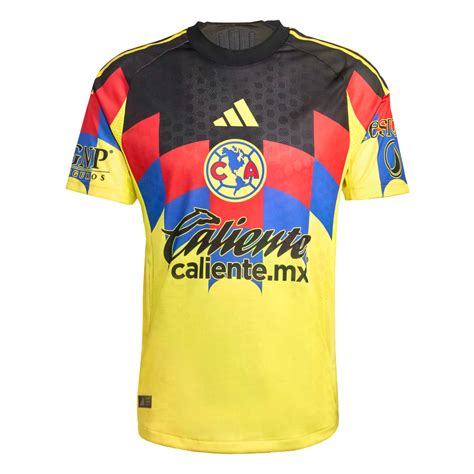 Adidas Club America 25/26 Authentic Home Jersey Soccer JN8619 Yellow
