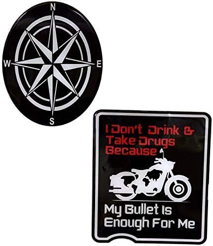 Detachi 3D Emboss Tool Box & Battery Cover Bike Sticker Compatible with ...