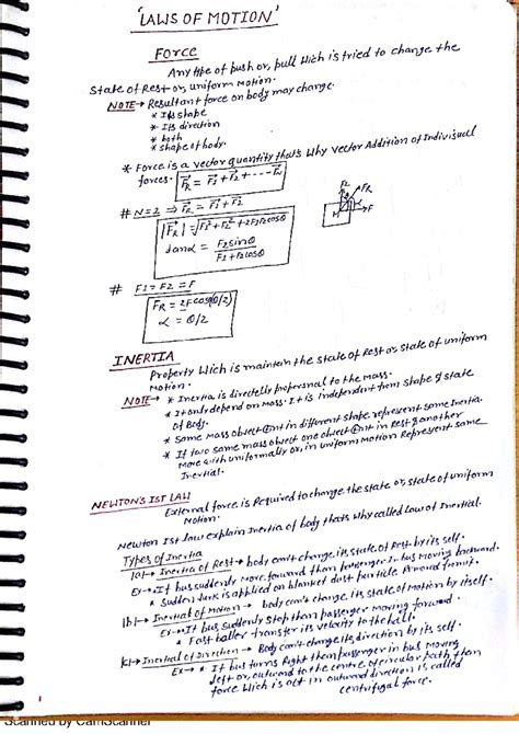 2 Nlm - Newtons law of motion pdf contains elaborative notes describing ...