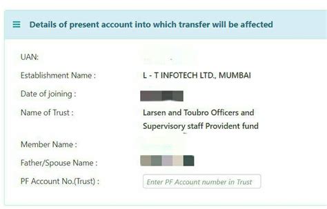 Hi Guys, What need to given the pf acc no. While transfer PF to LTI ...
