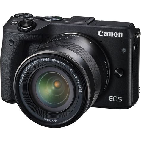 Canon EOS M3 Mirrorless Digital Camera with 18-55mm 9694B011 B&H