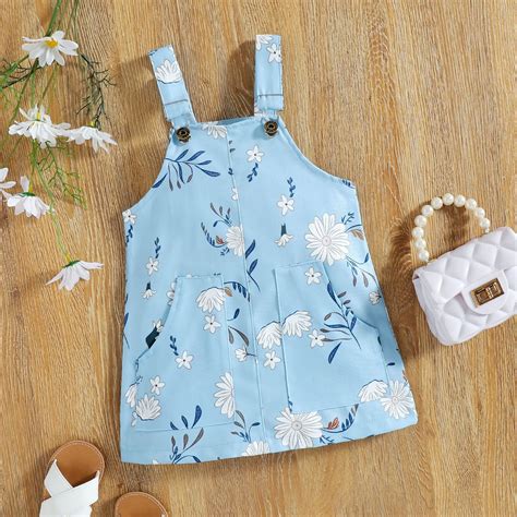 Floral dungaree and T-shirt set – BabyMonk