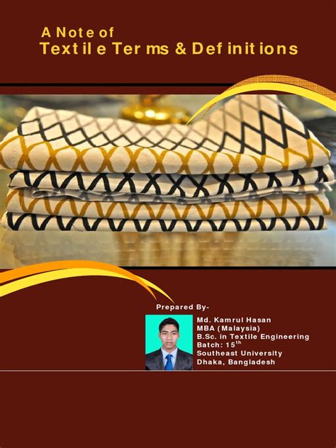 Image result for Textile Terms