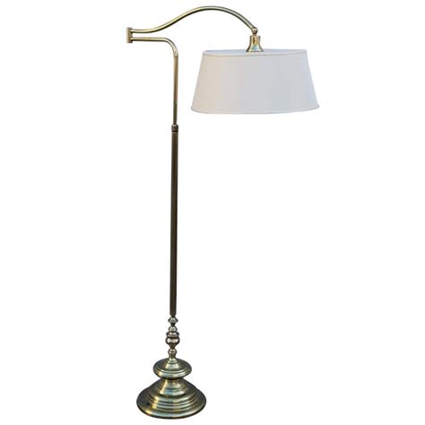 E. F. Chapman Solid Brass Adjustable Height Floor Lamp at 1stDibs