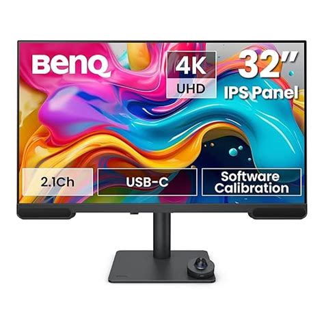 BenQ PV3200U 32” 4K UHD Monitor for Video Editing, 95% DCI-P3, 100% Rec ...