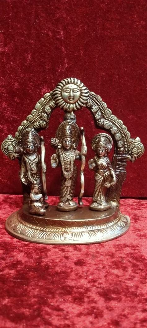 Buy Shri ram darbar Pure Brass Idol of shri ram/Lord ram darbar height ...
