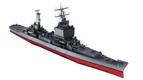 USS Longbeach (CGN-9) Longbeach Class Cruiser 3D Model $79 - .obj - Free3D