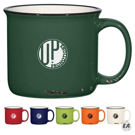 Promotional 15 oz. Vintage Mug | Branded Cafe Coffee Mugs | Customized ...