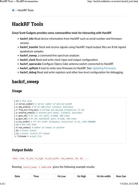 HackRF H2 Tutorial 的图像结果
