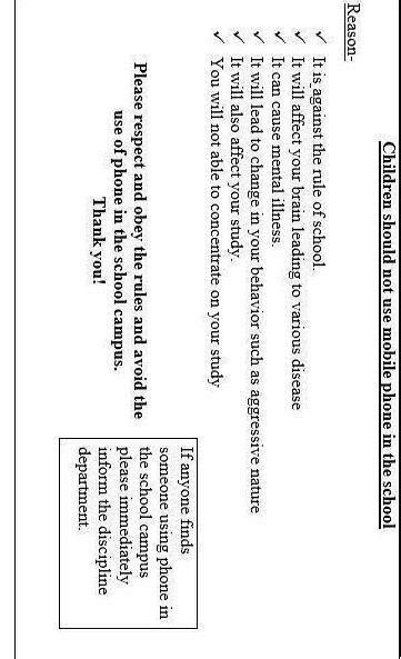 Your school is holding a posten makingcompetition on “Children should ...