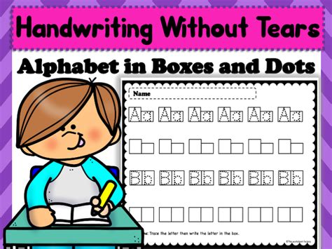 Image result for Box Writing Alphabet