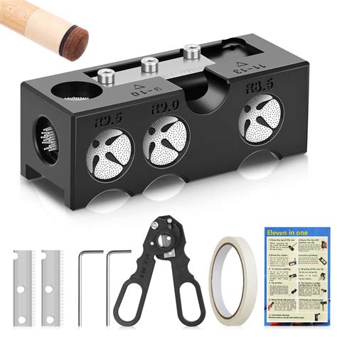 Snapklik.com : WIILGN 10-in-1 Billiards Pool Cue Tip Shaper, Pool Cue ...
