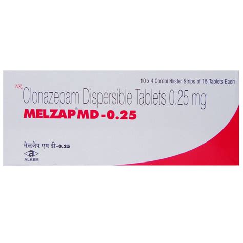 Melzap Md-0.25Mg Tablet 15'S Price, Uses, Side Effects, Composition ...
