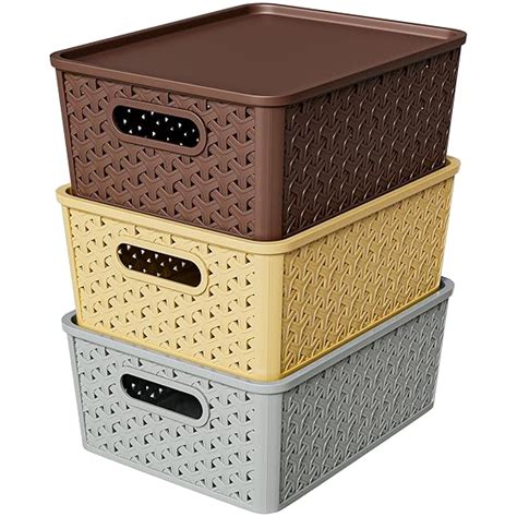 TEX-RO Storage Box and Organisers - Multi-Purpose Plastic Box for ...