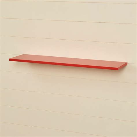 Buy Helios Brad Red Engineered Wood Wall Shelf with Bracket from Home ...