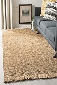 Buy IMPERIAL KNOTS Natural Solid Jute Hand Woven DHURRIE 4X6 FEET ...
