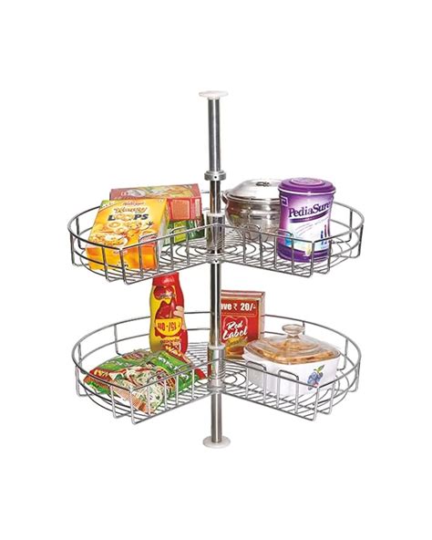 LeAves High Grade Stainless Steel AISI 304 Grade Modular Kitchen Corner ...