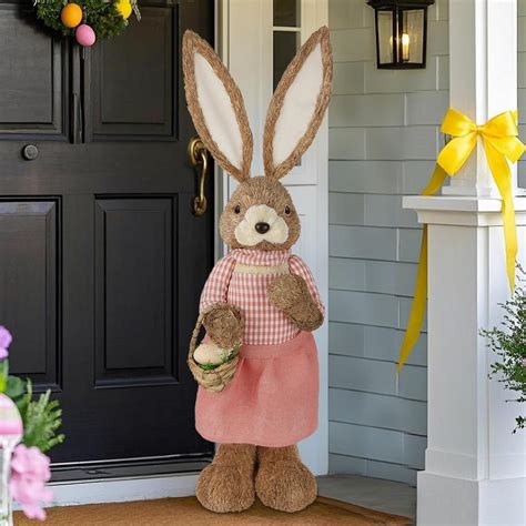 Amazon.com: DR.DUDU 2.7FT Large Easter Bunny Decor – Outdoor Easter ...