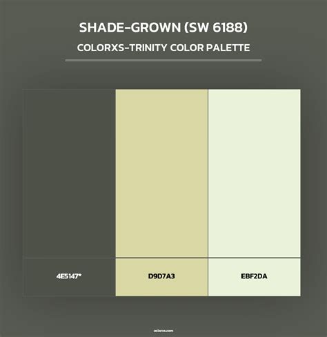 Sherwin Williams Shade-Grown (SW 6188) Paint coordinating colors and ...