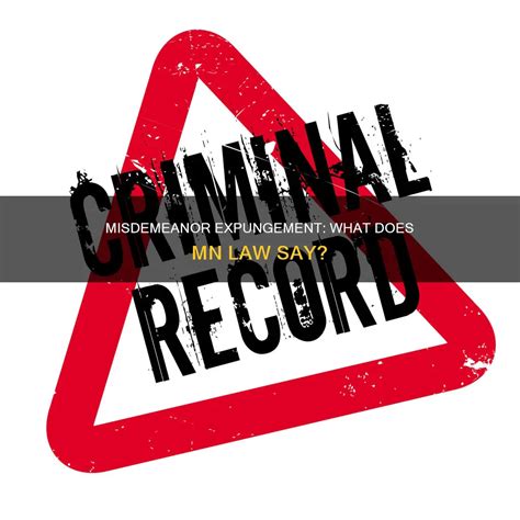 Misdemeanor Expungement: What Does Mn Law Say? | LawShun