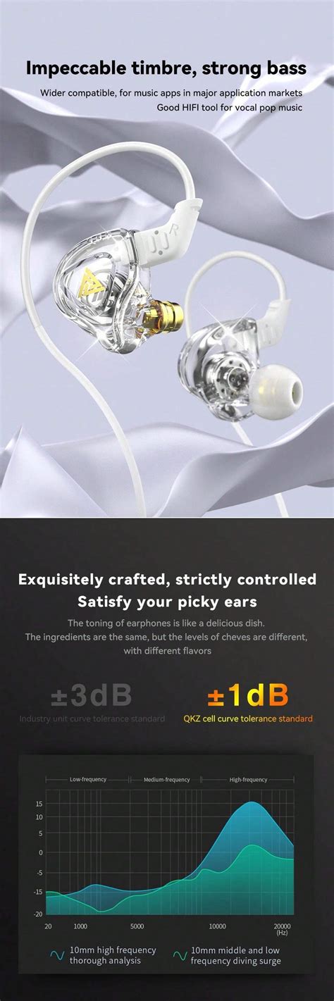 QKZ QKZ AK6-DMX Wired Earphones 3.5MM AUX HIFI Stereo Big Dynamic ...