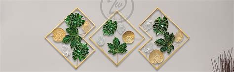 Design World Multicolor Decorative Metal Wall Art Decor Sculpture Set ...