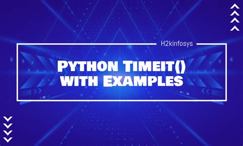 Python Timeit Tutorial 的图像结果