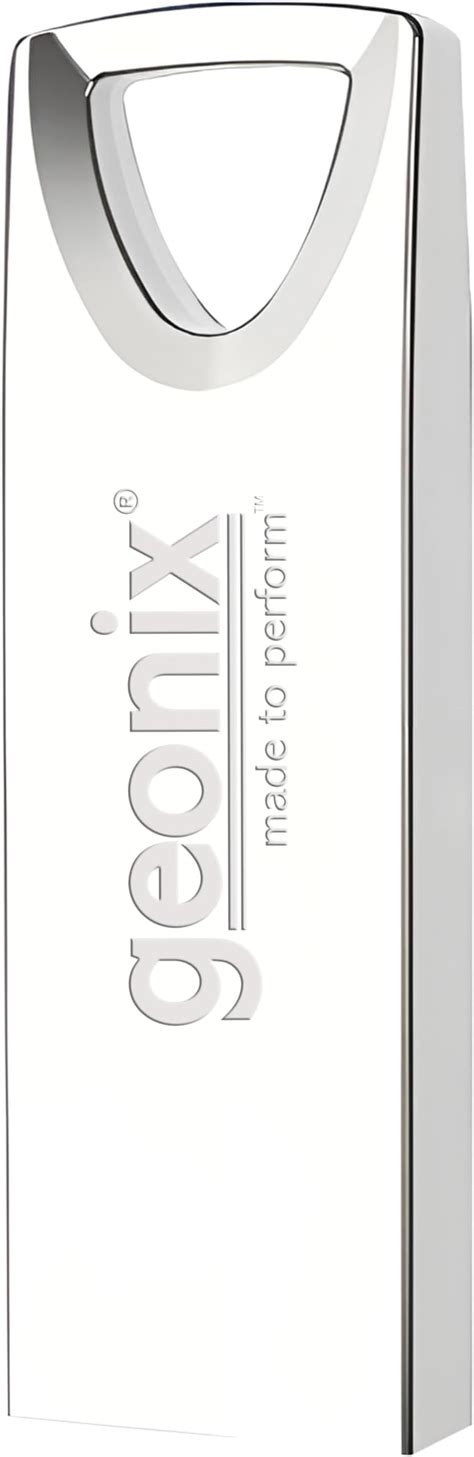 Geonix Pendrive I Silver I USB 2.0 I Keyring Design I Lightweight I ...