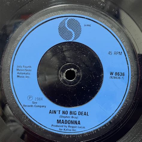 UKorg7”s MADONNA PAPA DON'T PREACH/AIN'T NO BIG DEAL(Madonna)｜売買された ...
