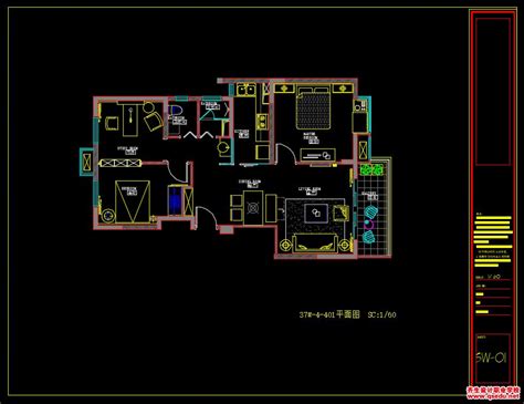 房屋改造的CAD室内设计图纸_CAD图纸库_浩辰CAD官网