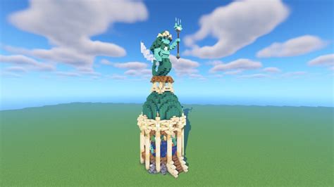 Minecraft Mermaid Statue Tutorial 的图像结果