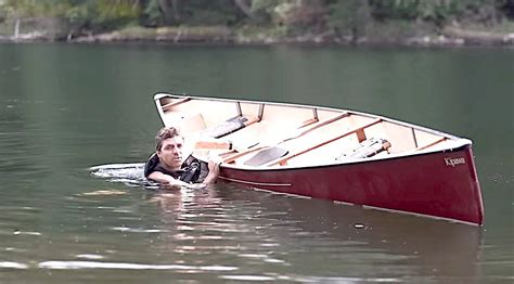Image result for Capsized Canoe Self-Rescue