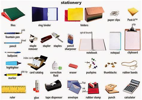 Stationery Words and Pictures 的图像结果