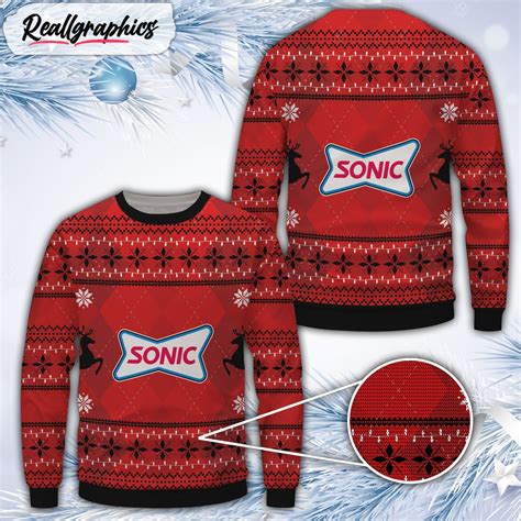 Sonic Drive-In Merry Christmas Ugly Sweater - Reallgraphics