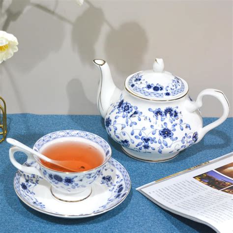 LEPOTOCIO Bone China Tea Set, 21-Pieces Porcelain Tea Set for India | Ubuy