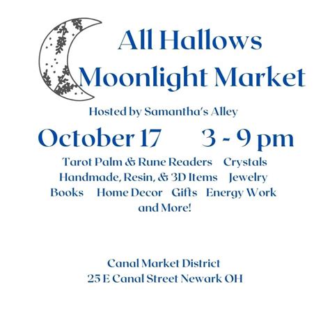 All Hallows Moonlight Market Tickets, Canal Market District, Newark, 17 ...