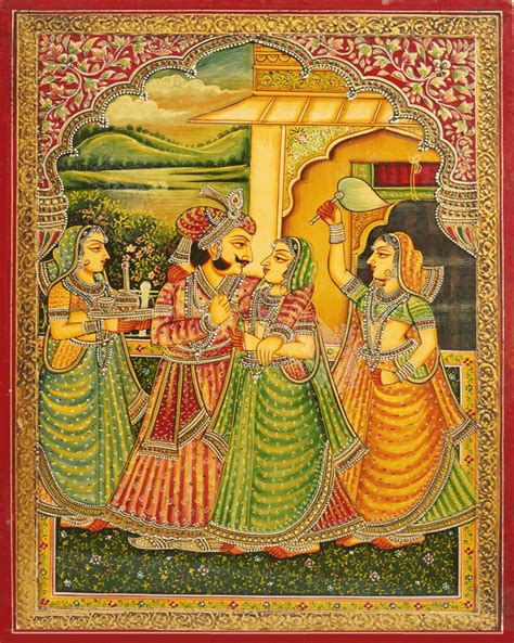 Buy Usta Miniature artwork of Royal Couple